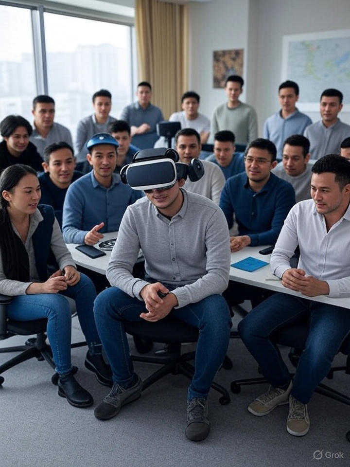 Казахстанские разработчики VR игр за работой