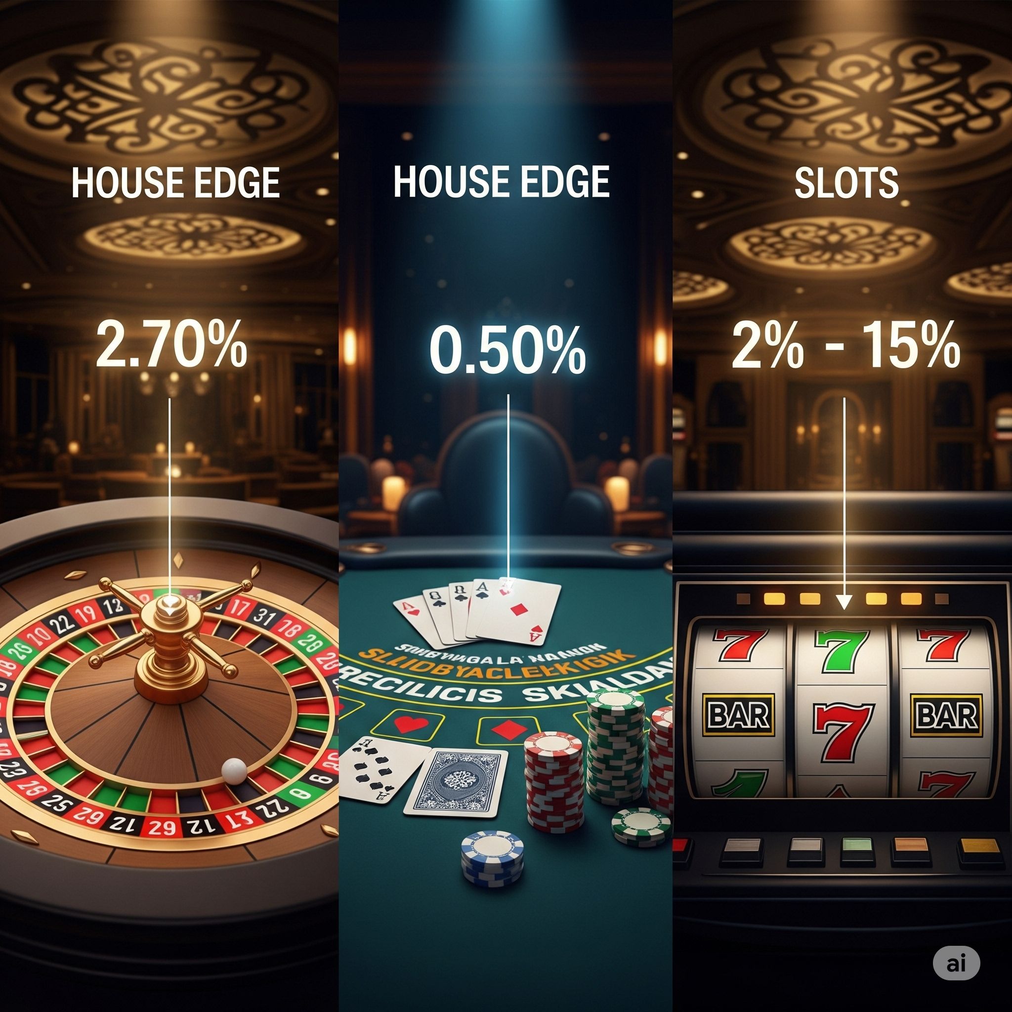 House Edge: Полное сравнение рулетки, блэкджека и слотов в казино Казахстана House Edge: Полное сравнение рулетки, блэкджека и слотов в казино Казахстана