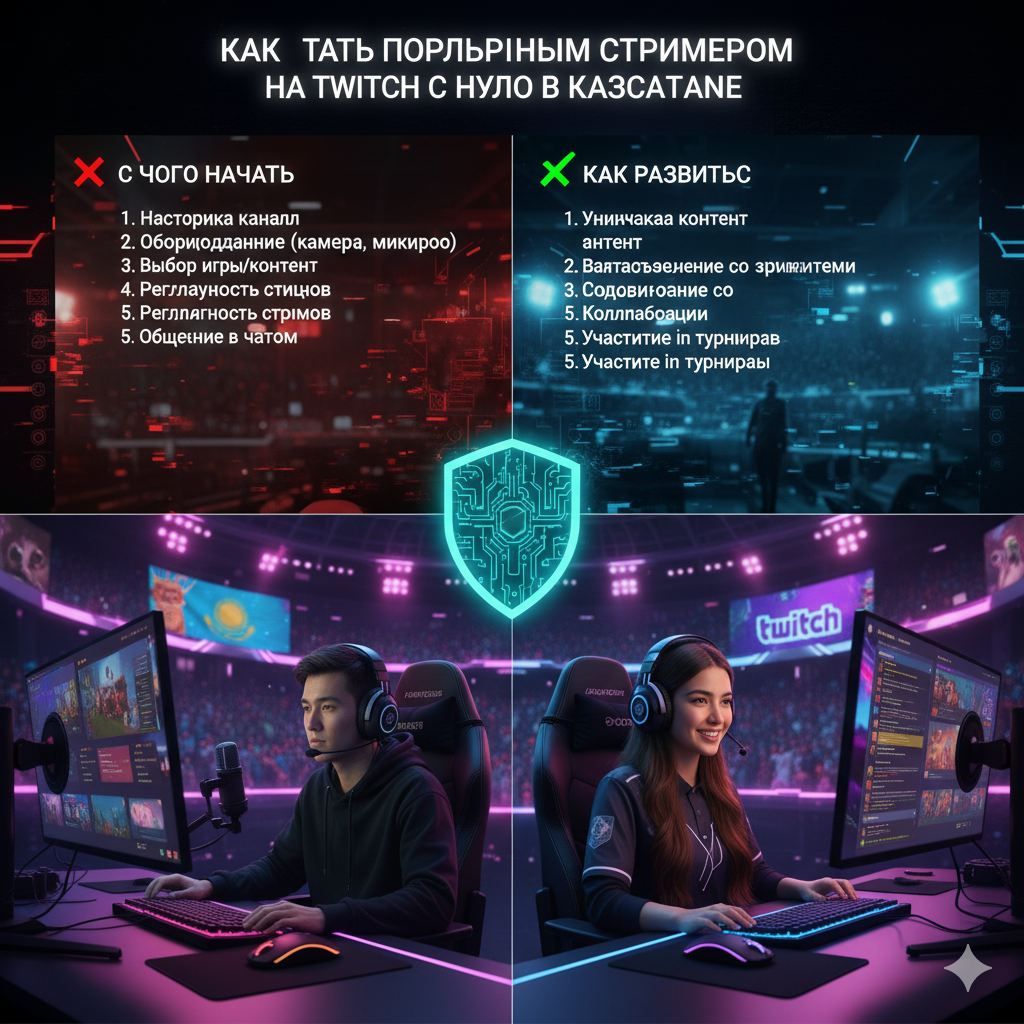 Как стать популярным стримером на Twitch с нуля в Казахстане