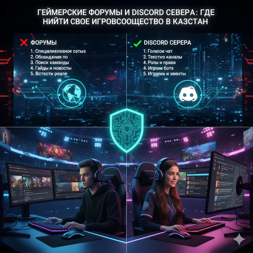 Геймерские форумы и Discord сервера: где найти свое игровое сообщество в Казахстане