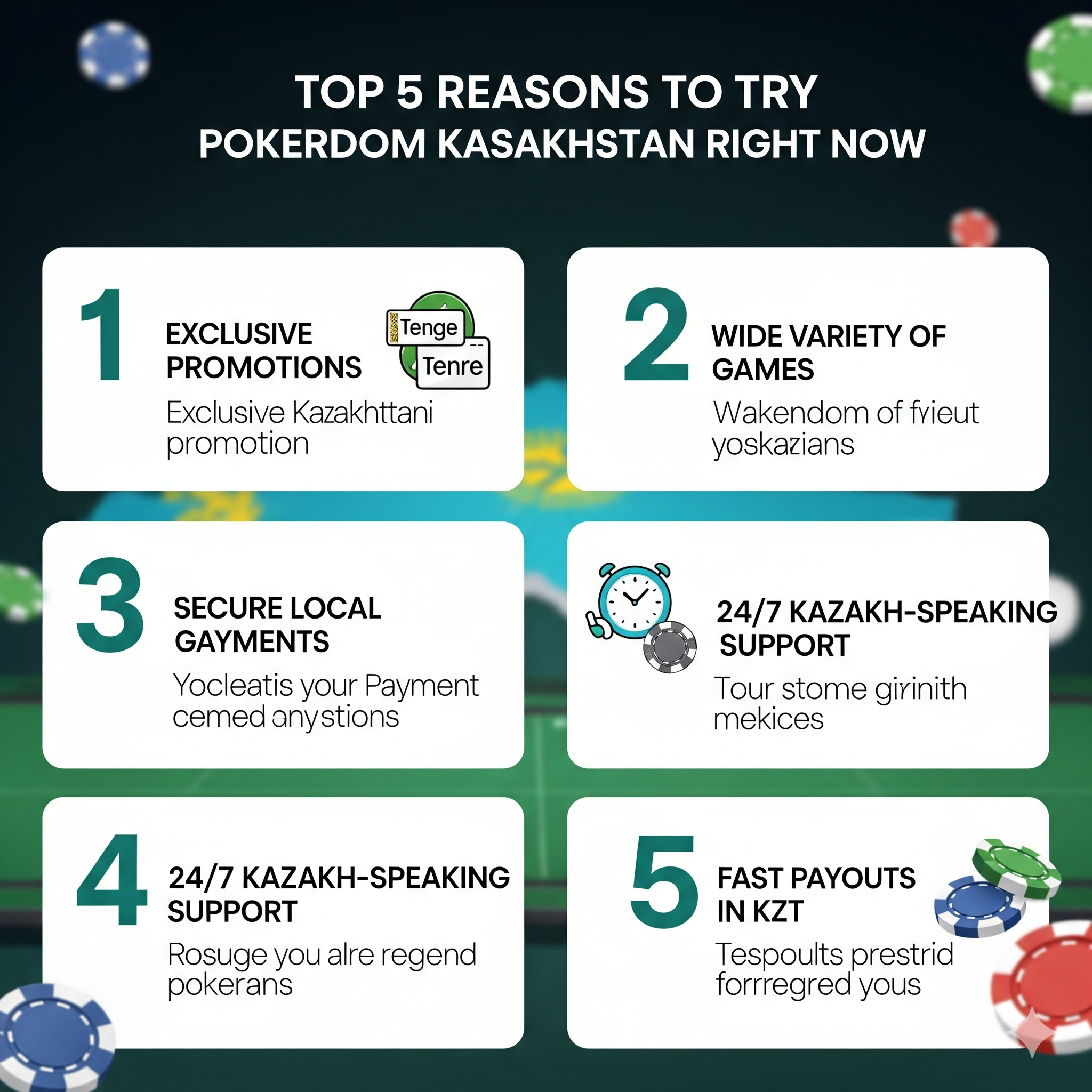 Топ-5 причин попробовать Pokerdom Казахстан прямо сейчас