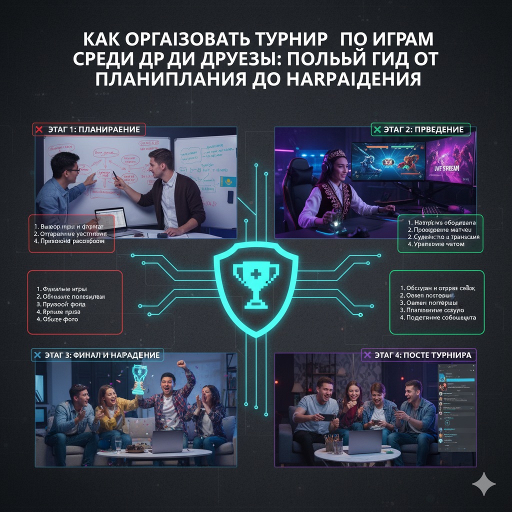 Как организовать турнир по играм среди друзей: полный гид от планирования до награждения