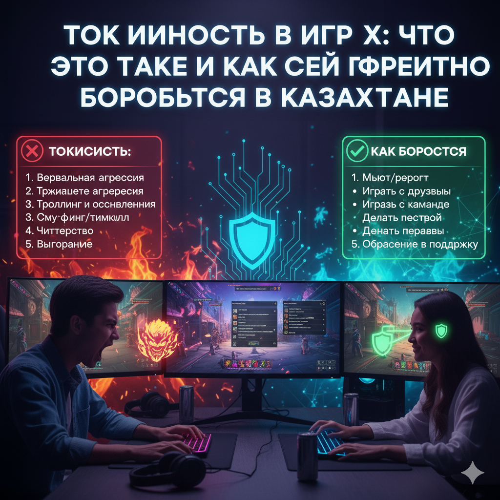 Токсичность в играх: что это такое и как с ней эффективно бороться в Казахстане