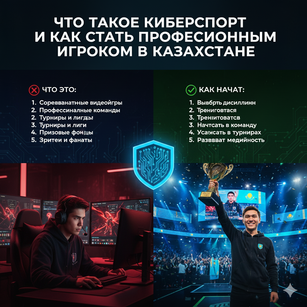 Что такое киберспорт и как стать профессиональным игроком в Казахстане