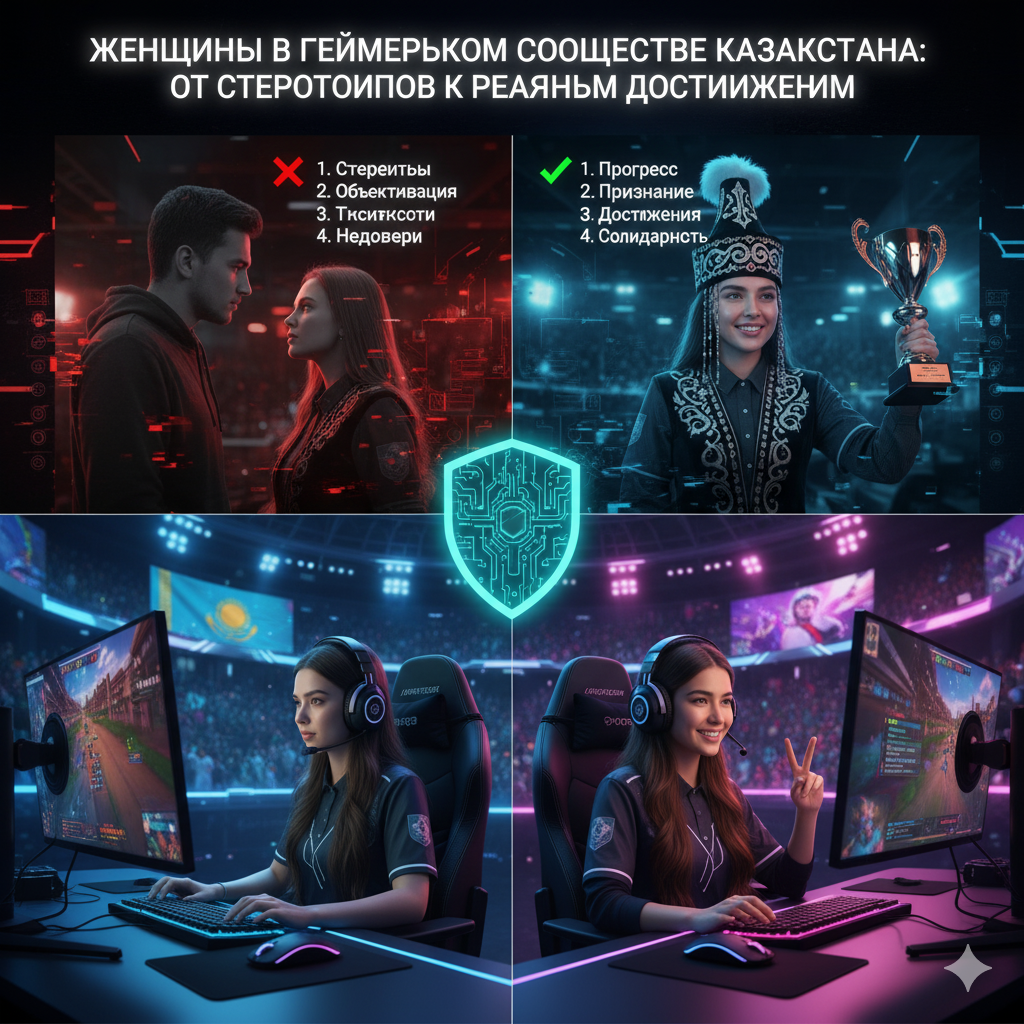 Женщины в геймерском сообществе Казахстана: от стереотипов к реальным достижениям